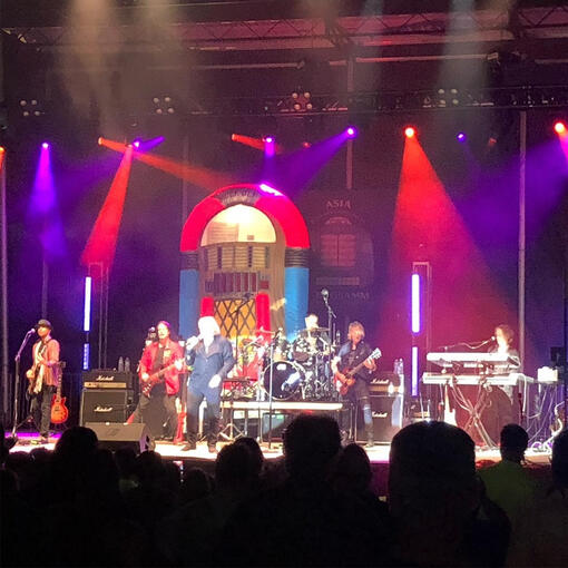 Moni Scaria, Lou Gramm, Orange County Fair Speedway